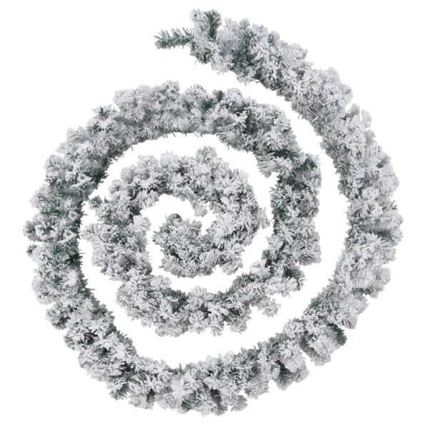 vidaXL Vianočná girlanda s LED svetlami Zelená 5 m PVC – Obrázok 2