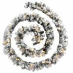 vidaXL Vianočná girlanda s LED svetlami Zelená 5 m PVC – Obrázok 3