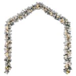 vidaXL Vianočná girlanda s LED svetlami Zelená 5 m PVC – Obrázok 4