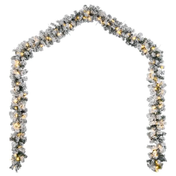 vidaXL Vianočná girlanda s LED svetlami Zelená 5 m PVC – Obrázok 4