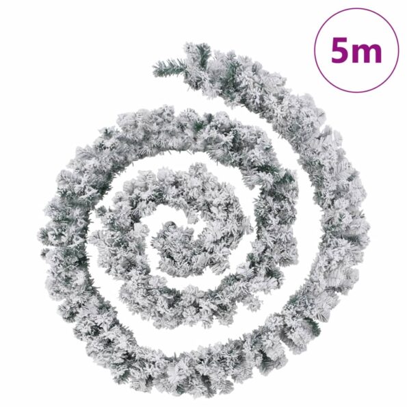 vidaXL Vianočná girlanda s LED svetlami Zelená 5 m PVC – Obrázok 7