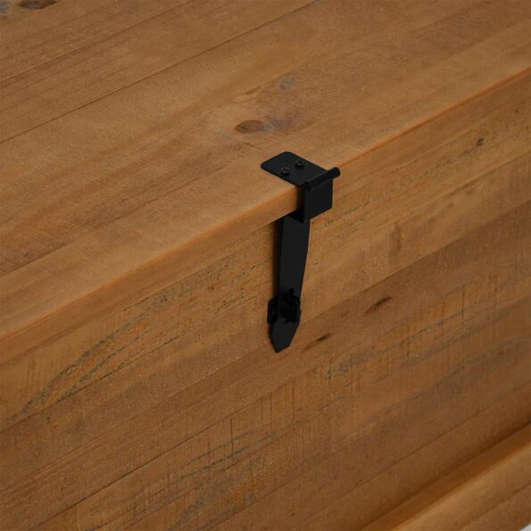 vidaXL Úložná truhlica HALDEN 91x91x47 cm masívna borovica – Obrázok 7