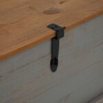 vidaXL Úložná truhlica HALDEN sivá 91x91x47 cm masívna borovica – Obrázok 7