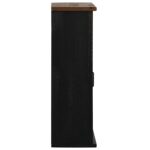 vidaXL závesná skriňa HALDEN s posuvnými dverami čierna 49x22,5x70 cm – Obrázok 4