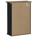 vidaXL závesná skriňa HALDEN s posuvnými dverami čierna 49x22,5x70 cm – Obrázok 5