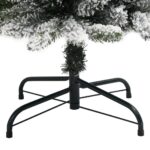 vidaXL Zasnežený umelý úzky vianočný stromček 240 cm PVC a PE – Obrázok 6