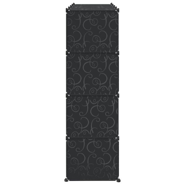 VidaXL úložný organizér na kocky s 16 kockami a závesnými tyčami PP – Obrázok 6