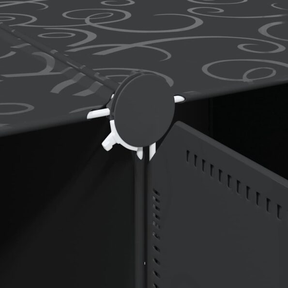 VidaXL úložný organizér na kocky s 16 kockami a závesnými tyčami PP – Obrázok 9