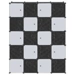 VidaXL úložný organizér na kocky s 20 kockami a závesnými tyčami PP – Obrázok 4