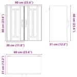 vidaXL Kuchynská nástenná skrinka Lucca, staré drevo, kompozitné drevo – Obrázok 11