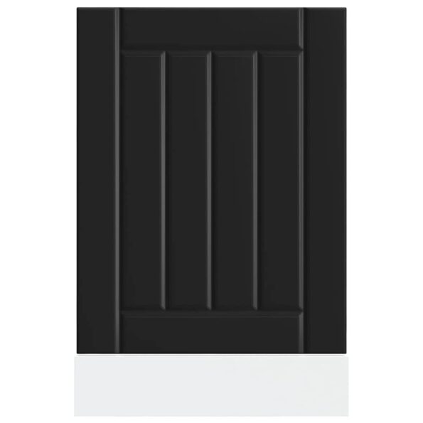 VidaXL Panel do umývačky riadu, Lucca, čierna, kompozitné drevo – Obrázok 4