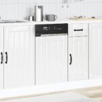 vidaXL Panel do umývačky riadu, Lucca, lesklá biela, kompozitné drevo – Obrázok 3