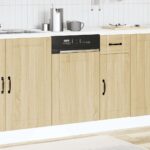 vidaXL Panel do umývačky riadu, Lucca, dub sonoma, kompozitné drevo – Obrázok 3