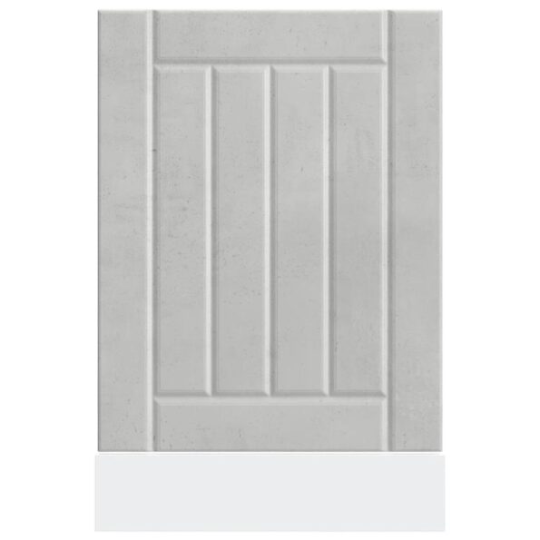 vidaXL Panel do umývačky riadu, Lucca, betónovo sivé, kompozitné drevo – Obrázok 4