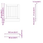 vidaXL Panel do umývačky riadu, Lucca, betónovo sivé, kompozitné drevo – Obrázok 8