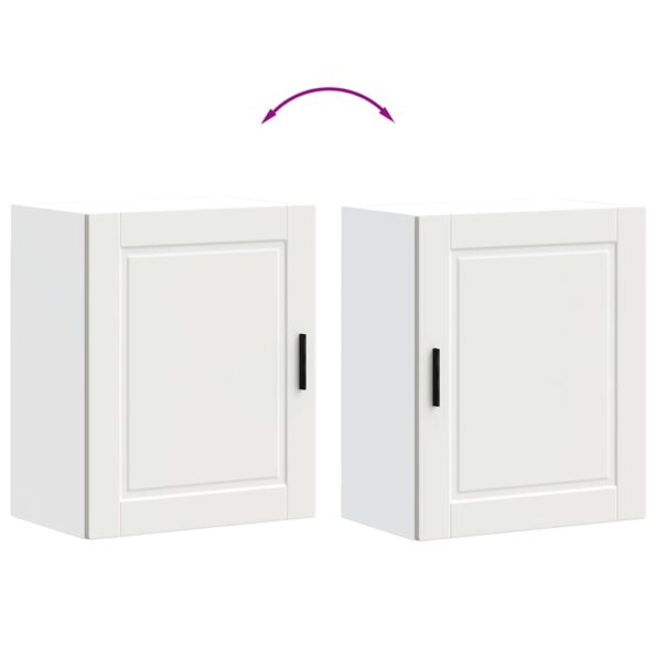 vidaXL kuchynské nástenné skrinky 2 ks "Porto" White Engineered Wood – Obrázok 10