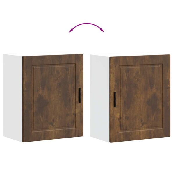 vidaXL Kuchynské nástenné skrinky 2 ks, Porto, tmavý dub – Obrázok 10