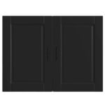 vidaXL Kuchynská nástenná skrinka Porto, čierna, kompozitné drevo – Obrázok 6