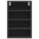 VidaXL Závesná skrinka Čierna 40x29,5x60 cm Drevené – Obrázok 4