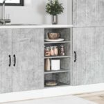 spodná skrinka vidaXL betónovo sivá 40x44,5x81,5 cm Konštrukčné drevo – Obrázok 3