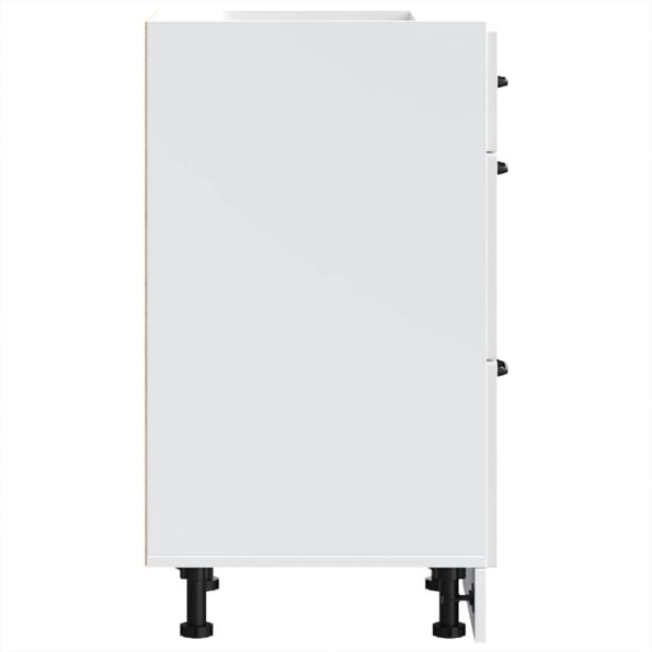 vidaXL Kuchynská spodná skrinka Lucca, lesklá biela, kompozitné drevo – Obrázok 6