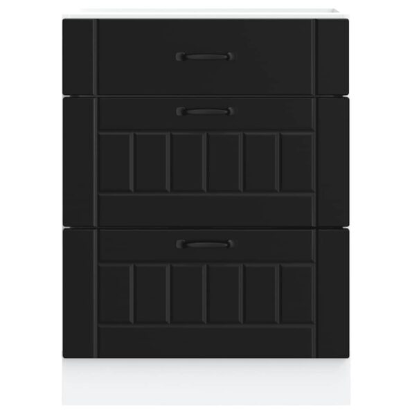 vidaXL Kuchynská spodná skrinka Lucca, čierna, kompozitné drevo – Obrázok 4