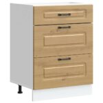 vidaXL Kuchynská spodná skrinka Kalmar, dub artisan, kompozitné drevo – Obrázok 2