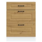 vidaXL Kuchynská spodná skrinka Kalmar, dub artisan, kompozitné drevo – Obrázok 4