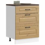 vidaXL Kuchynská spodná skrinka Kalmar, dub artisan, kompozitné drevo