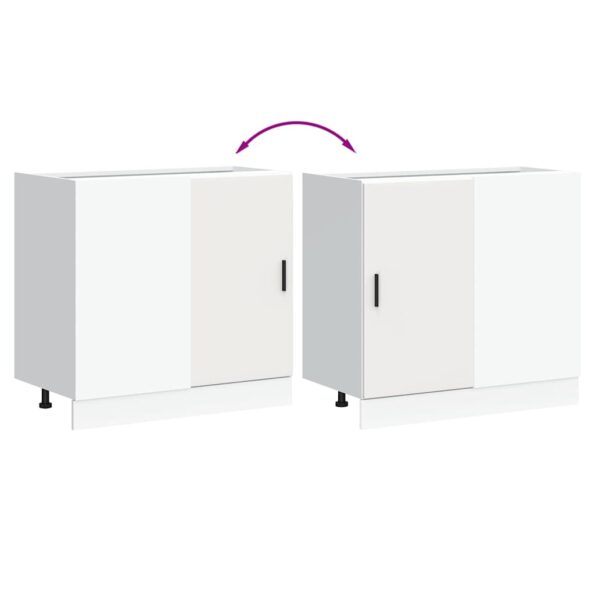 vidaXL Drezová základná skrinka, biela, kompozitné drevo – Obrázok 9