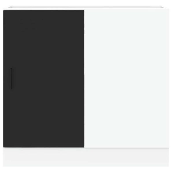 vidaXL Drezová základná skrinka, čierna, kompozitné drevo – Obrázok 5