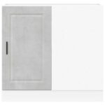 vidaXL Kuchynská spodná skrinka Porto, betónovo sivé, kompozitné drevo – Obrázok 5