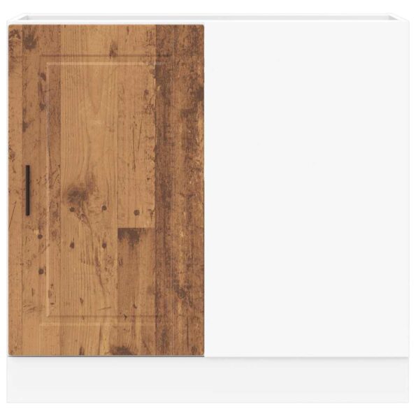 vidaXL Kuchynská spodná skrinka Porto, staré drevo, kompozitné drevo – Obrázok 5