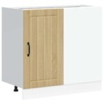 vidaXL Drezová základná skrinka Lucca, dub sonoma, kompozitné drevo – Obrázok 2