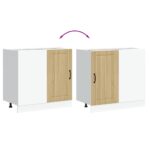 vidaXL Drezová základná skrinka Lucca, dub sonoma, kompozitné drevo – Obrázok 9