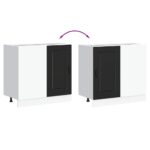 vidaXL Kuchynská spodná skrinka Kalmar, čierna, kompozitné drevo – Obrázok 9