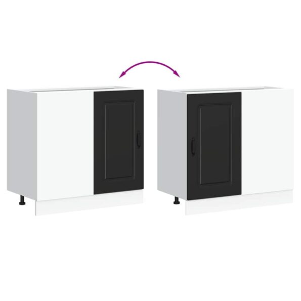 vidaXL Kuchynská spodná skrinka Kalmar, čierna, kompozitné drevo – Obrázok 9