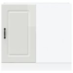 vidaXL Kuchynská spodná skrinka Kalmar, lesklá biela, kompozitné drevo – Obrázok 5