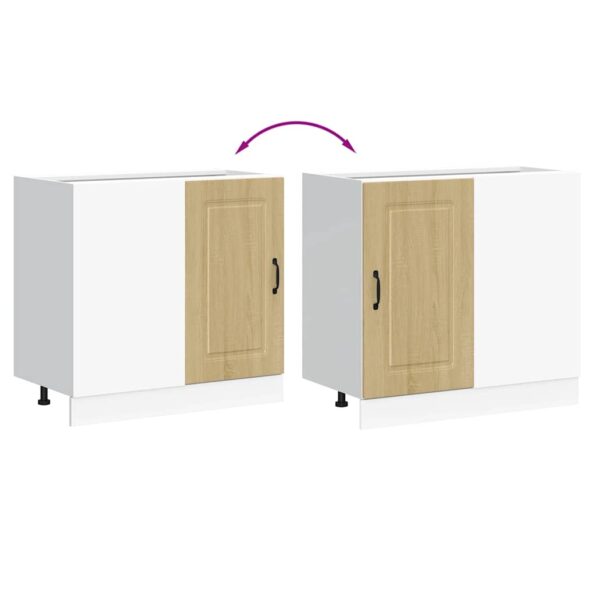 vidaXL Kuchynská spodná skrinka Kalmar, dub sonoma, kompozitné drevo – Obrázok 9