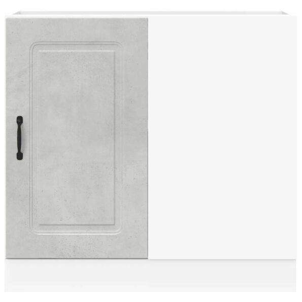 vidaXL Kuchynská spodná skrinka Kalmar, betónovo sivé kompozitné drevo – Obrázok 5