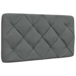 vidaXL Rám postele bez matraca tmavosivá 90x190 cm látka – Obrázok 6