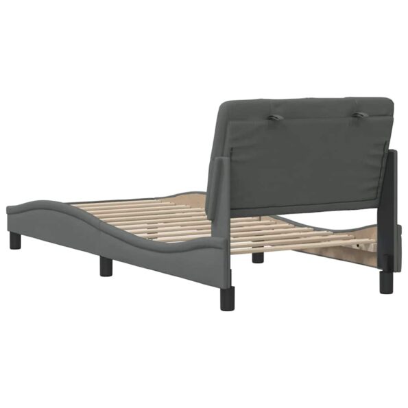 vidaXL Rám postele bez matraca tmavosivá 90x190 cm látka – Obrázok 9