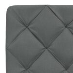 vidaXL Rám postele bez matraca tmavosivá 90x190 cm látka – Obrázok 10