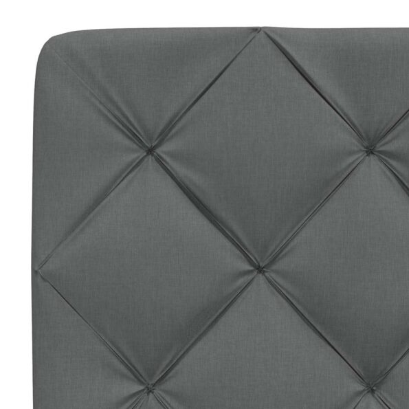 vidaXL Rám postele bez matraca tmavosivá 90x190 cm látka – Obrázok 10
