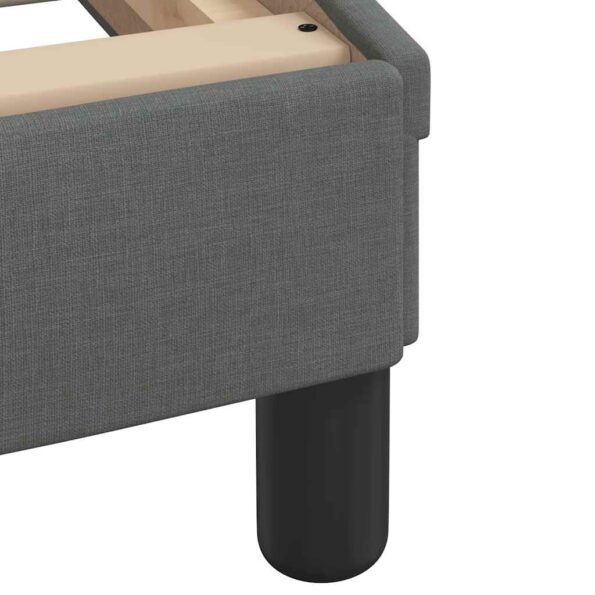 vidaXL Rám postele bez matraca tmavosivá 90x190 cm látka – Obrázok 11
