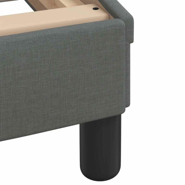 vidaXL Rám postele bez matraca tmavosivý 140x190 cm látka – Obrázok 10