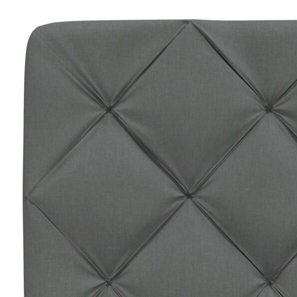 vidaXL Rám postele bez matraca tmavosivý 140x190 cm látka – Obrázok 11