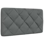 vidaXL Posteľ s LED bez matraca tmavosivá 90x190 cm látka – Obrázok 6