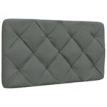 vidaXL Posteľ s LED bez matraca tmavosivá 90x200 cm látka – Obrázok 6