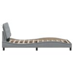 vidaXL Posteľ s LED bez matraca bledosivý 100x200 cm látka – Obrázok 8